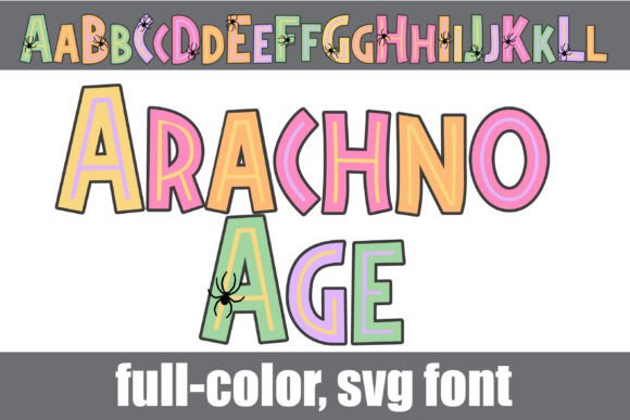 Arachno Age: A Bold Color Fonts Choice for Local Branding