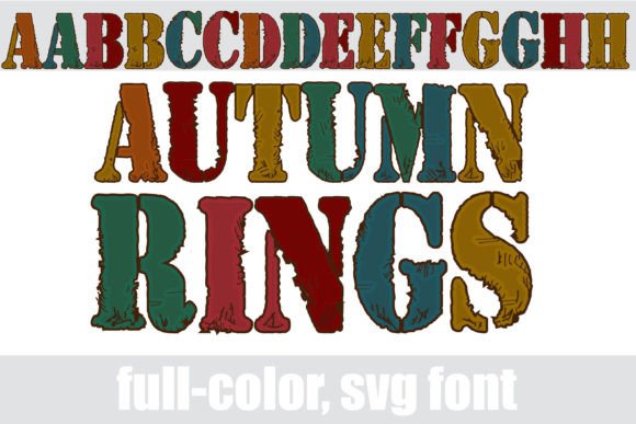 Autumn Rings: A Color Fonts Gem for Seasonal Content Publishing