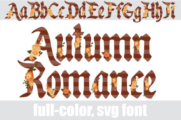 Autumn Romance Color Fonts for Digital Sellers