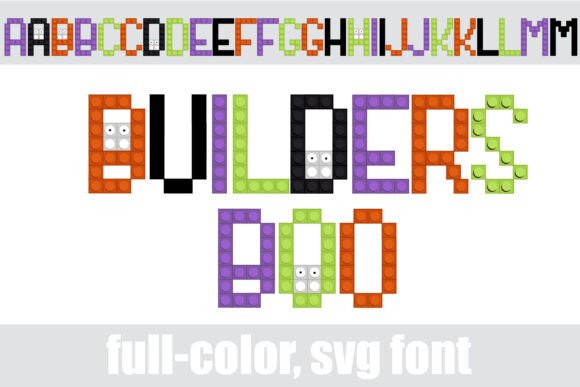 Builders Boo: A Playful Color Fonts Choice