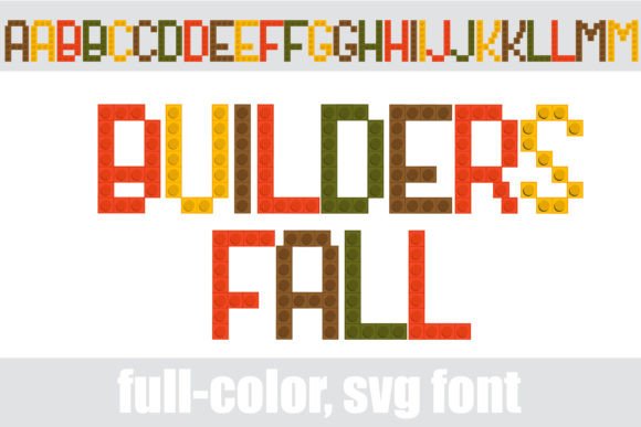 Builders Fall: A Color Fonts Autumn Design Asset
