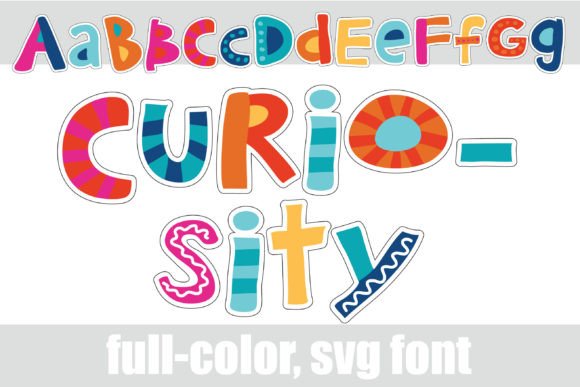 Curiousity: A Vibrant Color Fonts Choice for Creative Design