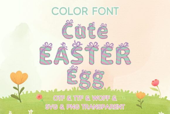 Cute Easter Egg Fonts: A Color Fonts Review