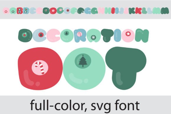 Decoration Dot: A Festive Color Font for Seasonal Design Projects