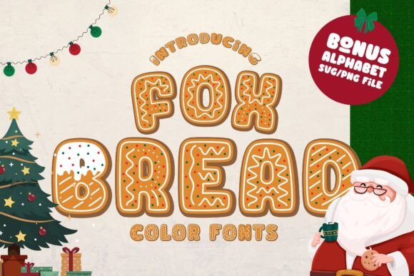 Fox Bread: A Festive Color Fonts Choice