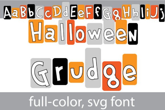Halloween Grudge: A Playful Color Fonts Asset for Seasonal Digital Products