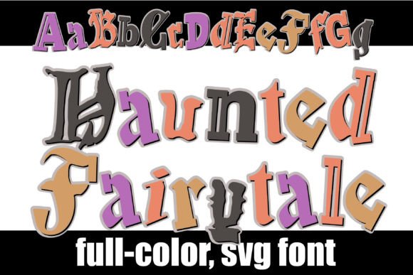 Haunted Fairytale: A Color Fonts Masterpiece for Seasonal Branding