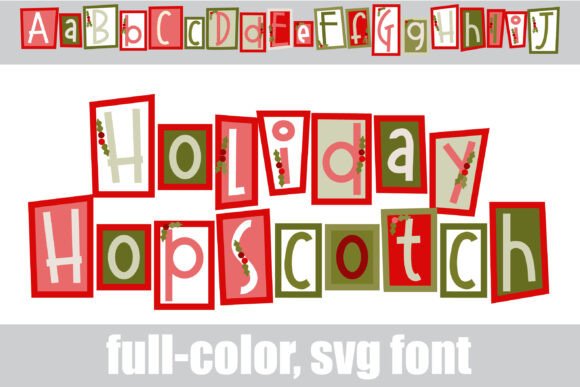 Holiday Hopscotch: A Festive Color Fonts Experience
