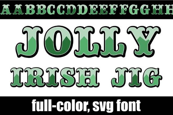 Jolly Irish Jig: A Playful Color Fonts Choice for Handmade Brands