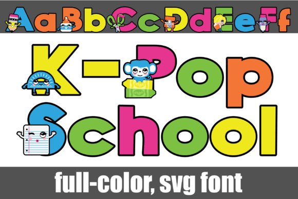K-pop School: A Playful, Practical Font for Embroidery Projects