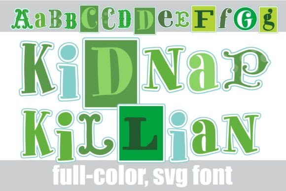 Kidnap Killian: A Bold Color Font for Editorial Impact