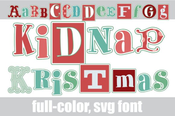 Kidnap Kristmas: A Festive Color Fonts Experience