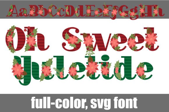 Oh Sweet Yuletide: A Festive Color Font for Editorial & Web Design