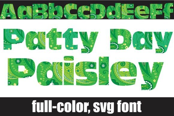 Patty Day Paisley: A Vibrant Color Font for Handmade Brands