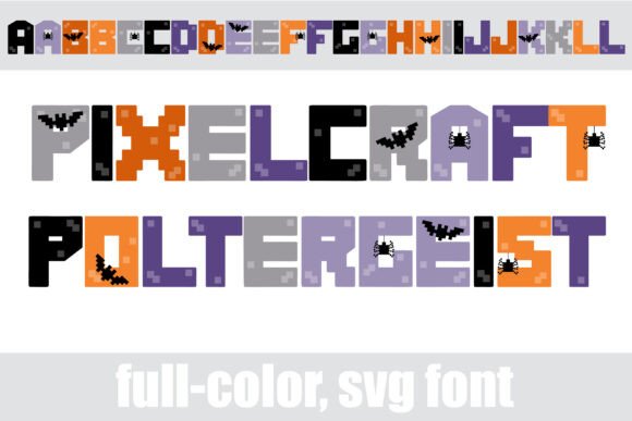 Pixelcraft Poltergeist: A Halloween Font That Stitches Like It Means It