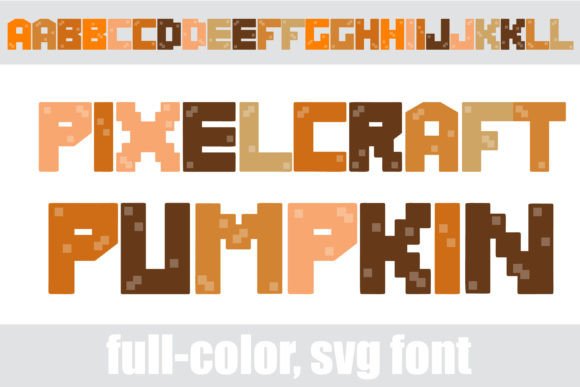 Pixelcraft Pumpkin: A Color Fonts Gem for Seasonal Branding