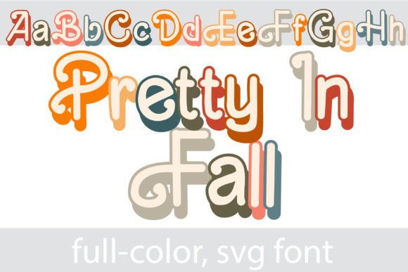 Pretty in Fall: A Warm, Playful Color Font for Seasonal Branding