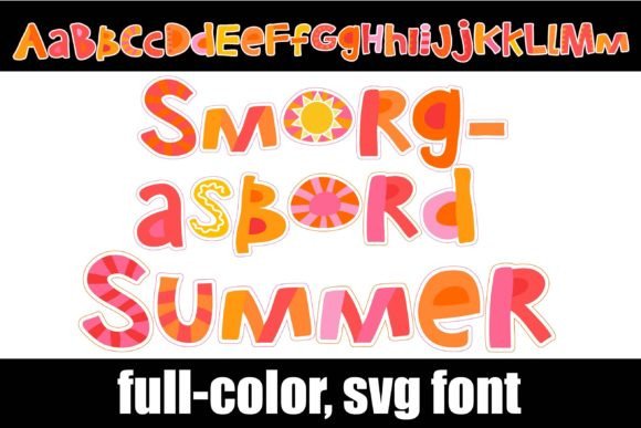 Smorgasbord Summer: A Color Fonts Review for Sellers