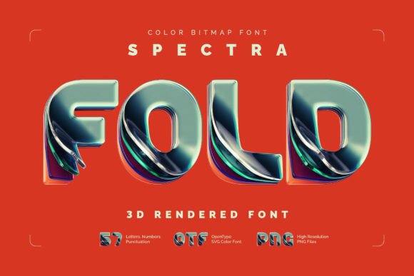 Spectra Fold: A Vibrant Color Fonts Choice