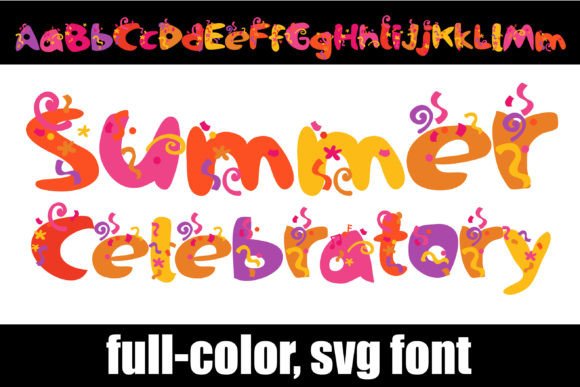 Summer Celebratory Fonts: A Color Fonts Review for Real Publishing