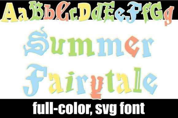 Summer Fairytale: A Whimsical Color Fonts Choice