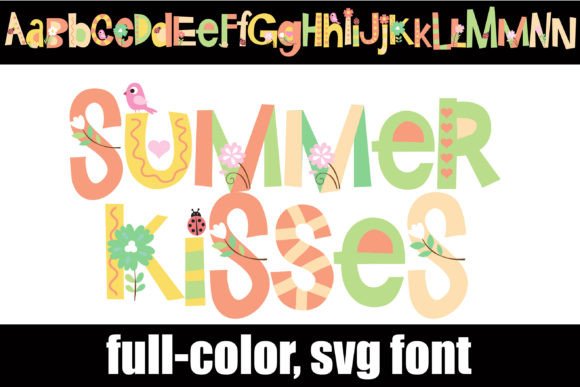 Summer Kisses Color Fonts for Digital Sellers