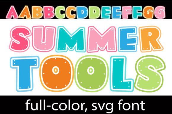 Summer Tools: A Color Fonts Review for Digital Sellers