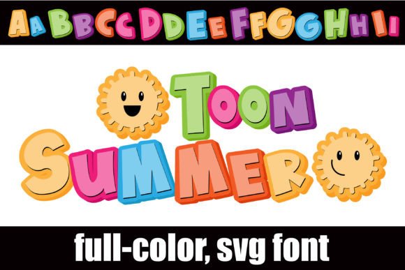 Toon Summer: A Playful Color Fonts Asset for Digital Sellers