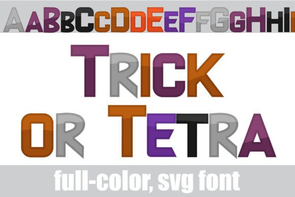 Trick or Tetra: A Halloween Color Font for Seasonal Branding