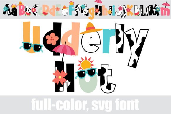 Udderly Hot: A Playful Color Font for Lifestyle Publishers