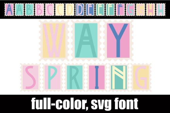 Way Spring: A Color Fonts Gem for Handmade Spring Designs