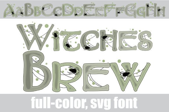 Witch s Brew Color Fonts for Commercial Design