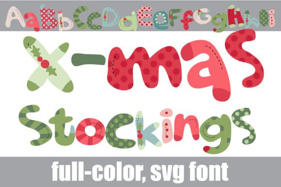X-mas Stockings: A Festive Font That Stitches Like a Dream